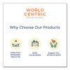 World Centric Fiber Bento Box Container Lids  Five Compartments  12 1 x 9 8 x 0 8  Clear  300 Carton (WORTRLCSBB)