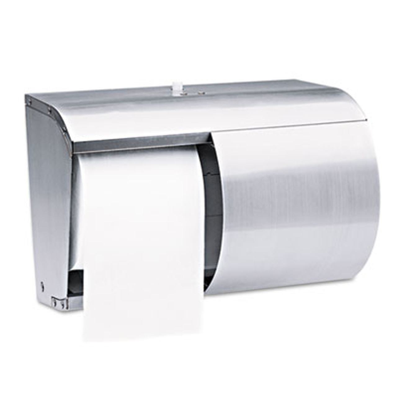 Home Basics Stainless Steel Paper Towel Holder with Integrated Wrap  Dispenser, KITCHEN ORGANIZATION