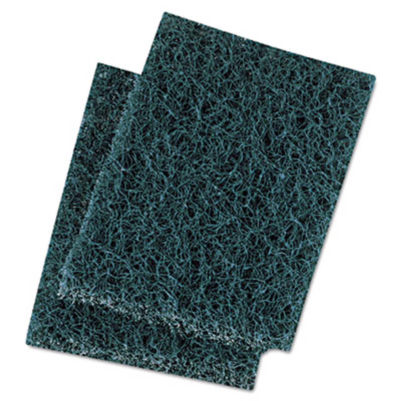 Heavy-Duty Scrubbing Floor Pads, 18 in. Dia, Green, (5-Carton)