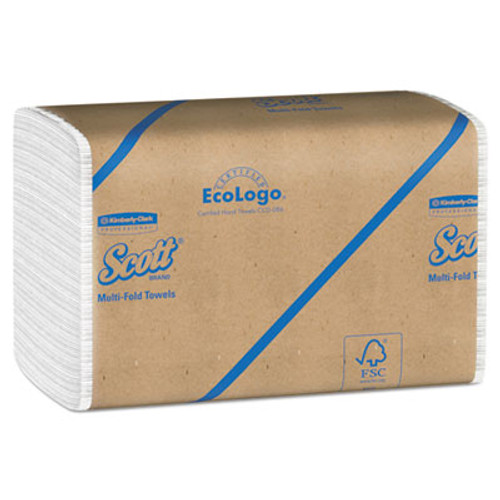 Scott Essential 100  Recycled Fiber Multi-Fold Towels  9 1 5 x 9 2 5  250 Pk  16 Pk CT (KCC 01804)