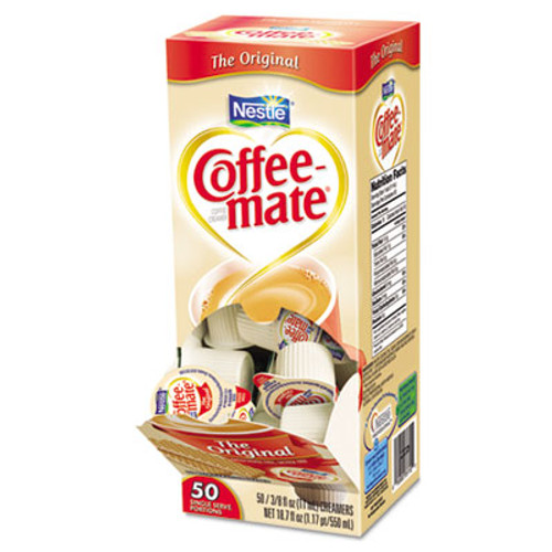 Coffee mate Liquid Coffee Creamer  Original  0 38 oz Mini Cups  50 Box (NES35110BX)