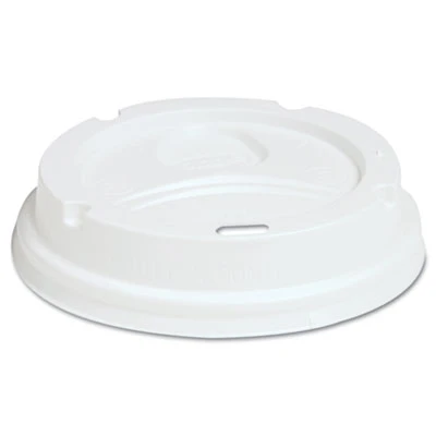 Dixie Dome Drink-Thru Lids  Fits 10  12  16oz Paper Hot Cups  White  1000 Carton (DIX D9542)