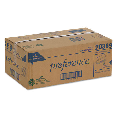 Georgia Pacific Professional Multifold Paper Towels  9 1 4 x 9 2 5  White  250 Pack  16 Packs Carton (GPC 203-89)