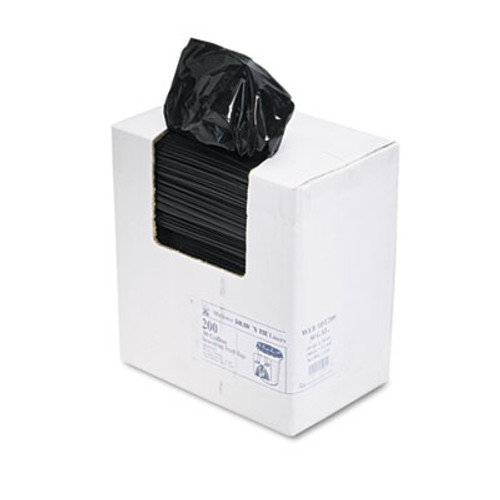 Draw 'n Tie Heavy-Duty Trash Bags  30 gal  1 2 mil  30 5  x 33   Black  200 Box (WEB 1DT200)