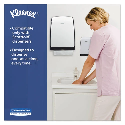 Kleenex Premiere Folded Towels  7 4 5 x 12 2 5  White  120 Pack  25 Packs Carton (KCC 13253)