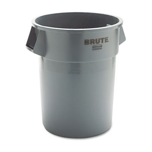 Rubbermaid Commercial Round Brute Container  Plastic  55 gal  Gray (RCP 2655 GRA)