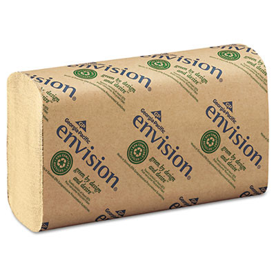 Georgia Pacific Professional Pacific Blue Basic M-Fold Paper Towels  9 2 x 9 4  Brown  250 Pack  16 Packs Carton (GPC 233-04)
