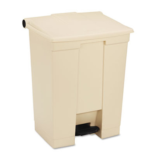 Rubbermaid Commercial Step-On Receptacle  Rectangular  Polyethylene  18 gal  Beige (RCP 6145 BEI)