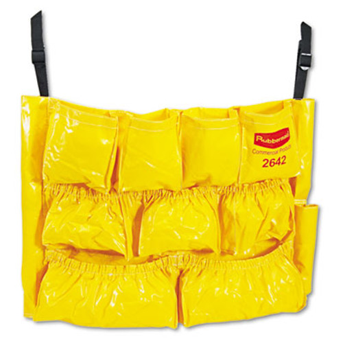 4 Pockets with (YELLOW LINING) Bussing Belt /Janitorial Belt Bag