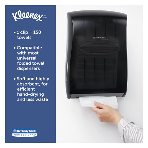 Kleenex Multi-Fold Paper Towels  9 1 5 x 9 2 5  White  150 Pack  16 Packs Carton (KCC 01890)