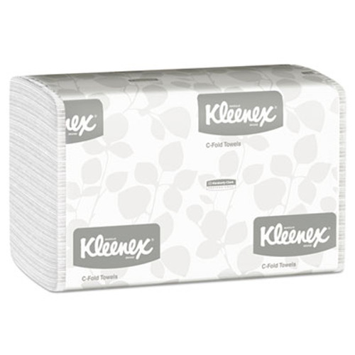 Kleenex C-Fold Paper Towels  10 1 8 x 13 3 20  White  150 Pack  16 Packs Carton (KCC 01500)