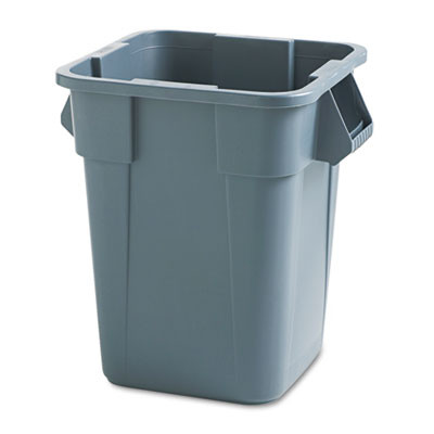 Rubbermaid Commercial Brute Container  Square  Polyethylene  40 gal  Gray (RCP 3536 GRA)