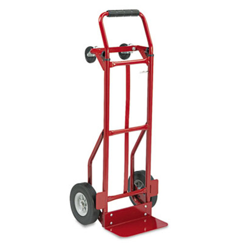 Safco Two-Way Convertible Hand Truck  500-600 lb Capacity  18w x 51h  Red (SFC 4086R)