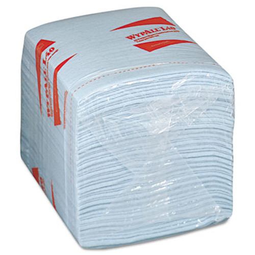 WypAll L40 Wiper  1 4 Fold  Blue  12 1 2 x 12  56 Box  12 Boxes Carton (KCC 05776)