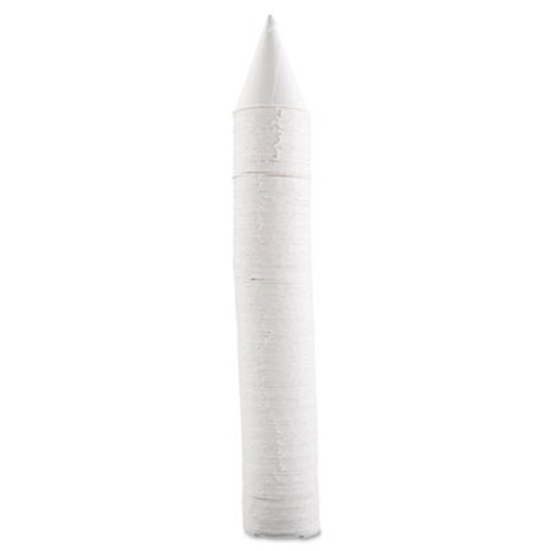 Dart Cone Water Cups  Paper  4 25oz  Rolled Rim  White  5000 Carton (SCC 42R)