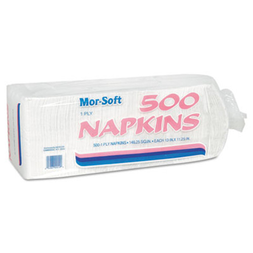 Morcon Tissue Morsoft 1 4 Fold Lunch Napkins  1 Ply  11 5  x 11 5   White  6 000 Carton (MOR 1250)