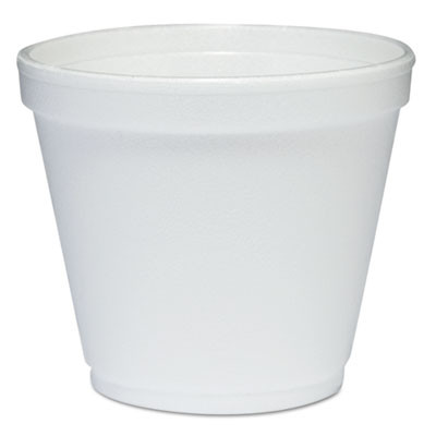Dart Food Containers  Foam  8oz  White  1000 Carton (DCC 8SJ12)