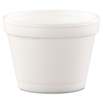 Dart Bowl Containers  Foam  4oz  White  1000 Carton (DCC 4J6)