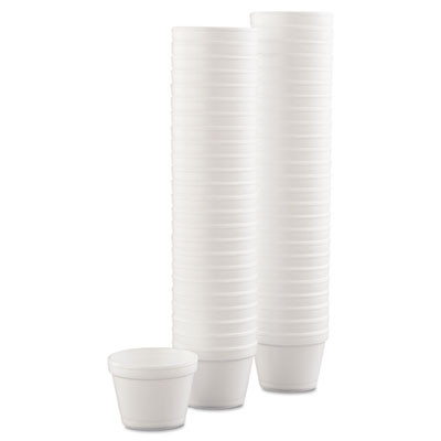 Dart Bowl Containers  Foam  4oz  White  1000 Carton (DCC 4J6)