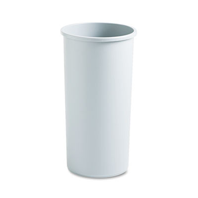 Rubbermaid Commercial Untouchable Waste Container  Round  Plastic  22 gal  Gray (RCP 3546 GRA)
