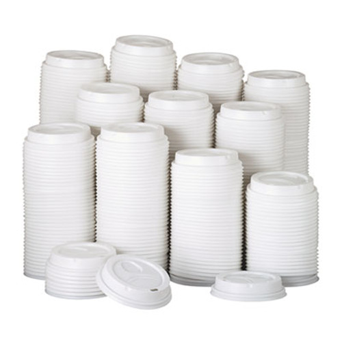 Dixie White Dome Lid Fits 10-16oz Perfectouch Cups  12-20oz Hot Cups  WiseSize  500 CT (DIX 9542500DX)