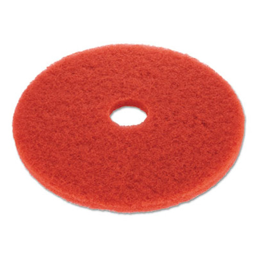 Boardwalk Buffing Floor Pads  19  Diameter  Red  5 Carton (PAD 4019 RED)