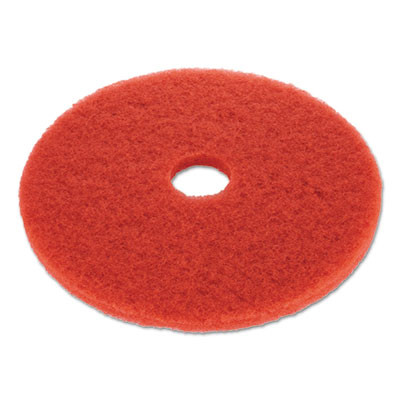 Boardwalk Buffing Floor Pads  19  Diameter  Red  5 Carton (PAD 4019 RED)