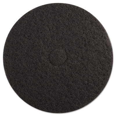 Boardwalk Stripping Floor Pads  19  Diameter  Black  5 Carton (PAD 4019 BLA)