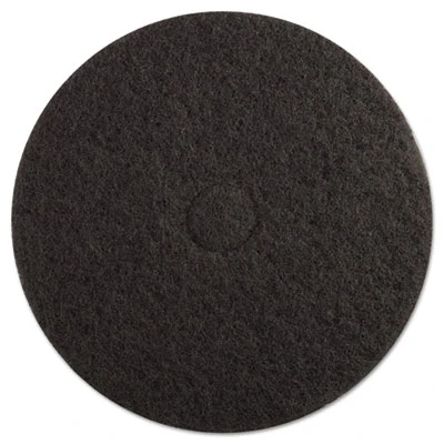 Boardwalk Stripping Floor Pads  19  Diameter  Black  5 Carton (PAD 4019 BLA)