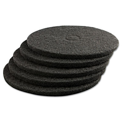 Boardwalk Stripping Floor Pads  19  Diameter  Black  5 Carton (PAD 4019 BLA)