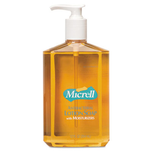 MICRELL Antibacterial Lotion Soap  12oz  Pump Bottle  Light Scent (GOJ 9759)