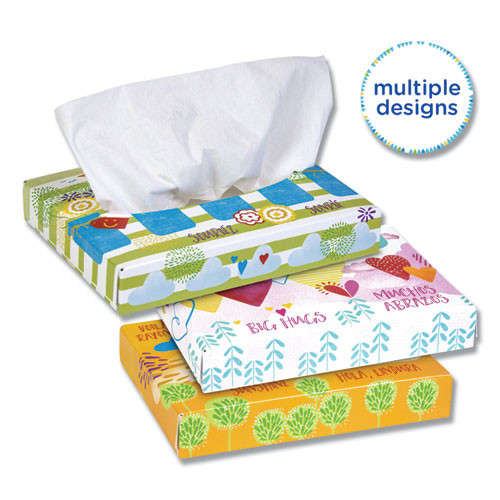 Kleenex White Facial Tissue Junior Pack  2-Ply  40 Sheets Box  80 Boxes Carton (KCC 21195)