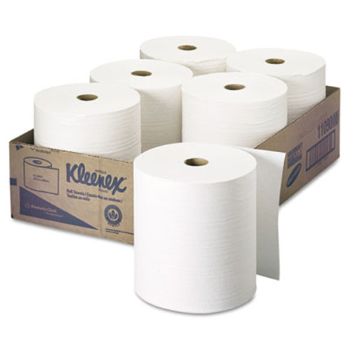 Scott Essential Plus Hard Roll Towels  1 5  Core  8  x 600 ft  White  6 Rolls Carton (KCC 11090)