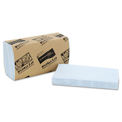 WypAll L10 Windshield Wipers  Banded  2-Ply  9 3 x 10 25  240 Carton (KCC 05120)