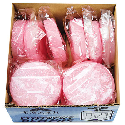 Fresh Products Urinal Deodorizer Blocks  12 3oz Blocks Box  Cherry Fragrance  12 Carton (FRS 12-3-CH)