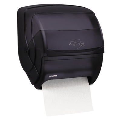 San Jamar Integra Lever Roll Towel Dispenser  Black Pearl  11 1 2 x 11 1 4 x 13 1 2 (SAN T850TBK)