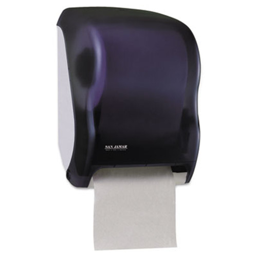 San Jamar Electronic Touchless Roll Towel Dispenser  11 3 4 x 9 x 15 1 2  Black (SAN T1300TBK)