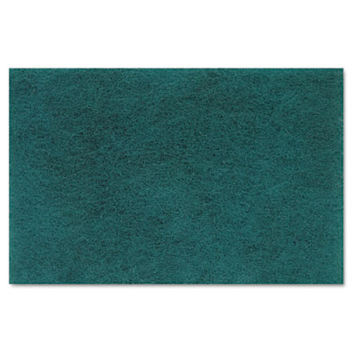 Boardwalk Medium Duty Scour Pad  Green  6 x 9  20 Carton (PAD 196)