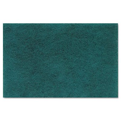Boardwalk Medium Duty Scour Pad  Green  6 x 9  20 Carton (PAD 196)