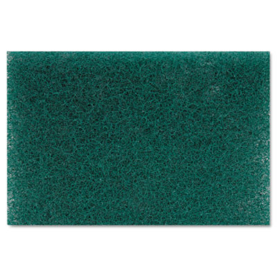 Boardwalk Heavy-Duty Scour Pad  Green  6 x 9  15 Carton (PAD 186)