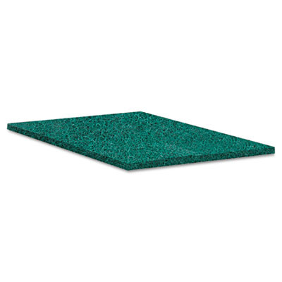 Boardwalk Heavy-Duty Scour Pad  Green  6 x 9  15 Carton (PAD 186)