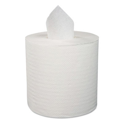 Boardwalk Center-Pull Hand Towels  2-Ply  Perforated  7 7 8 x 10  White  600 RL  6 RL CT (BWK 6400)