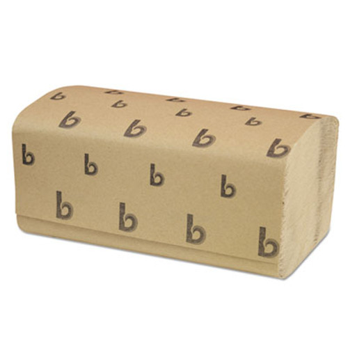 Boardwalk Singlefold Paper Towels  Natural  9 x 9 9 20  250 Pack  16 Packs Carton (BWK 6210)