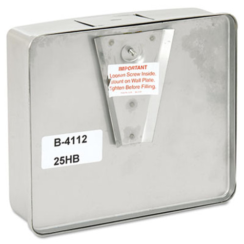 Bobrick ConturaSeries Surface-Mounted Liquid Soap Dispenser  40 oz  7  x 3 31  x 6 13   Stainless Steel Satin (BOB 4112)