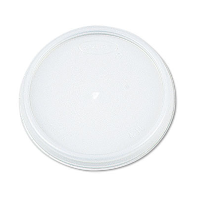 Dart Plastic Lids for Foam Cups  Bowls and Containers  Flat  Vented  Fits 6-32 oz  Translucent  1 000 Carton (DCC 20JL)