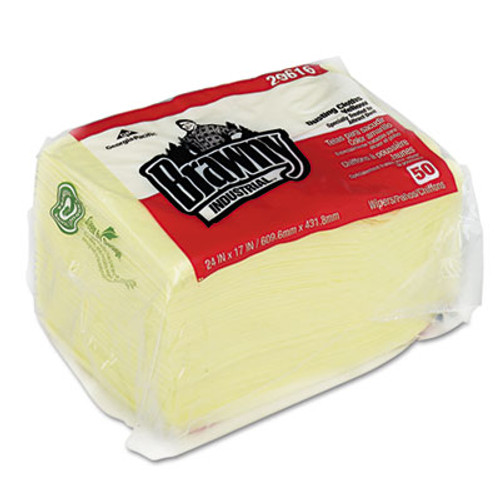 Georgia Pacific Professional Dusting Cloths Quarterfold  17 x 24  Yellow  50 Pack  4 Packs Carton (GPC 296-16)