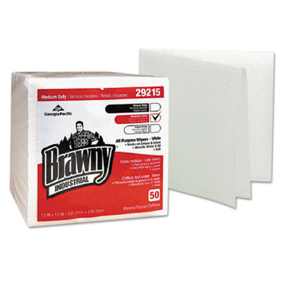 Georgia Pacific Professional Medium Duty Airlaid 1 4-Fold Wipers  13 x 13  50 Pack  16 Carton (GPC 292-15)