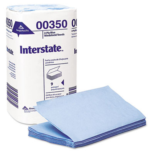 Interstate Two-Ply Singlefold Auto Care Wipers  9 1 2 x 10 1 2  250 Pack  9 Packs Carton (GPC 003-50)
