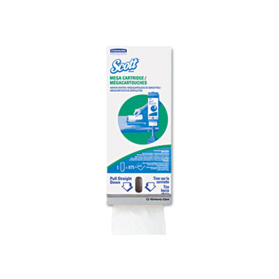 Scott MegaCartridge Napkins  1-Ply  8 2 5 x 6 1 2  White  875 Pack  6 Packs Carton (KCC 98908)
