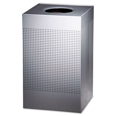 Rubbermaid Commercial Designer Line Silhouettes Receptacle  Steel  20 gal  Silver Metallic (RCP SC18EPLSM)